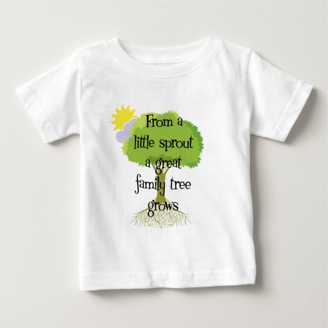 Camiseta De Bebé Poco brote (Anverso)