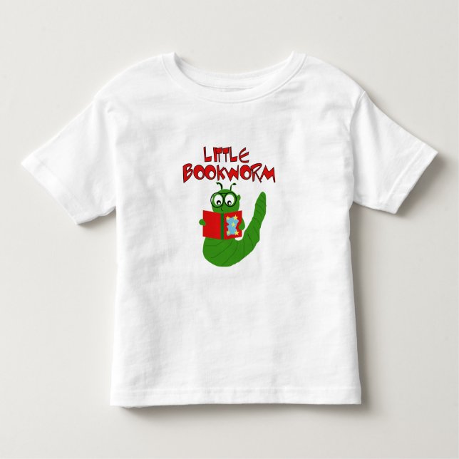 Camiseta De Bebé Poco gusano de libro (Anverso)