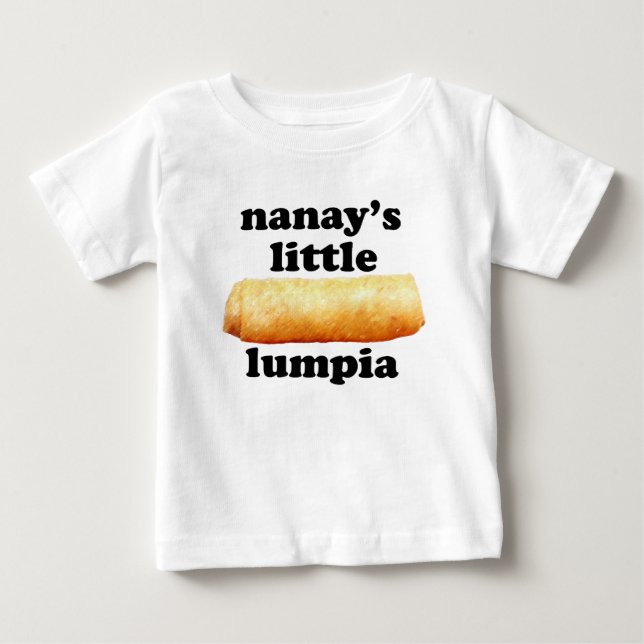Camiseta De Bebé Poco Lumpia de Nanay (Anverso)