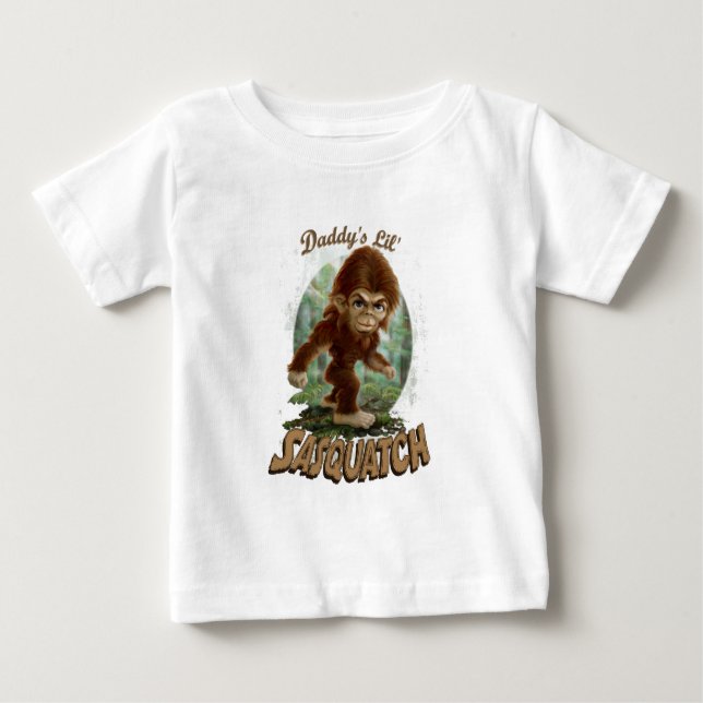 Camiseta De Bebé Poco Sasquatch del papá (Anverso)