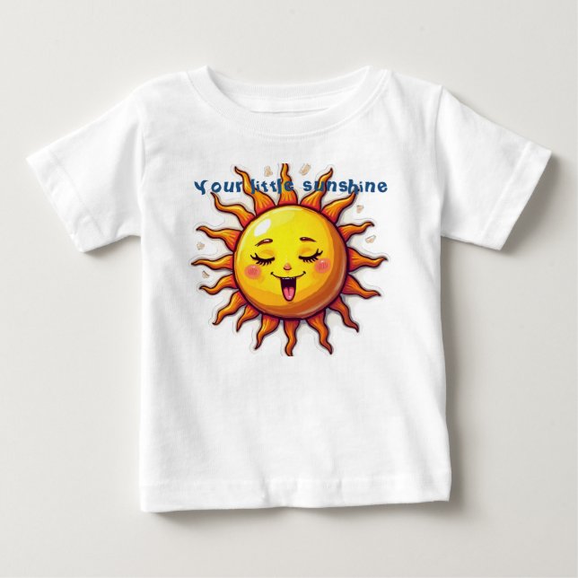 Camiseta De Bebé Poco sol  (Anverso)