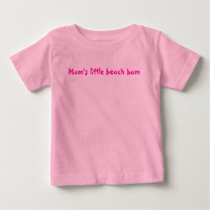 Camiseta De Bebé Poco vago de la playa de la mamá