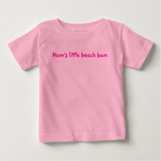 Camiseta De Bebé Poco vago de la playa de la mamá
