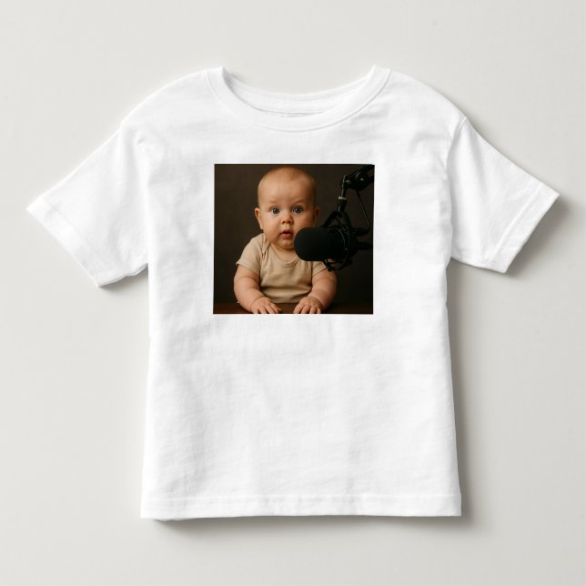 Camiseta De Bebé Podcast para bebés (Anverso)