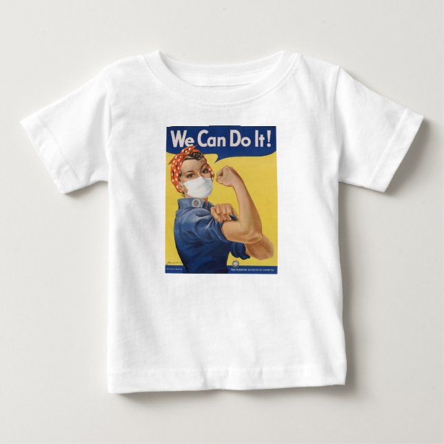 Camiseta De Bebé ¡Podemos Hacerlo! Rosie the Riveter (Anverso)
