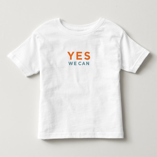 Camiseta De Bebé Podemos sí + Retrato de Obama (2-sided) (Anverso)