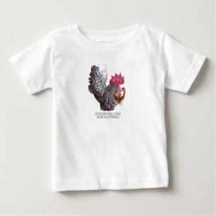 Camiseta De Bebé ¡Poder Bantam! Chabo Rooster  Poder del pollo Bant