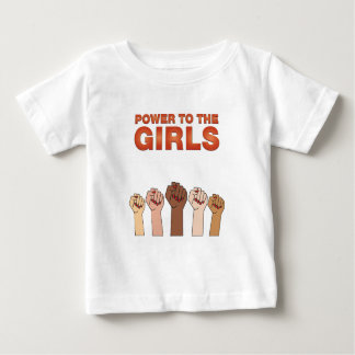Camiseta De Bebé Poder chica Mujeres Empoderamiento De Fuertes Chic