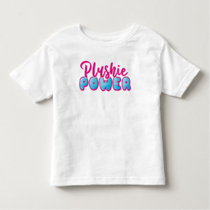 Camiseta De Bebé Poder Cute Kawaii Pink Blue Plushie