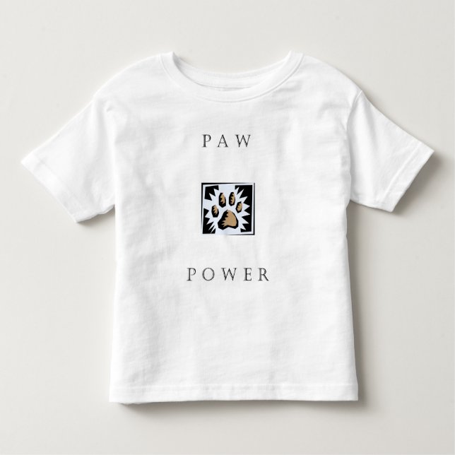 Camiseta De Bebé Poder de la pata (Anverso)