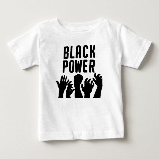 Camiseta De Bebé "Poder Negro", niño pequeño Pullover Hoodie (Anverso)