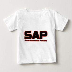 Camiseta De Bebé Poderes Divertidos Super Geniales de SAP Superhéro