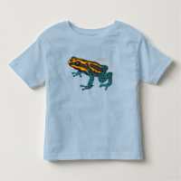 Poison dart frog cartoon illustration 