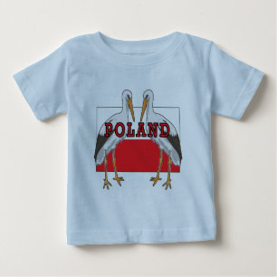 Camiseta De Bebé Polaco White Stork Polonia