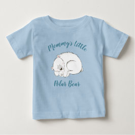Camiseta De Bebé Polar Bear Baby Shower Winter Boy Blue