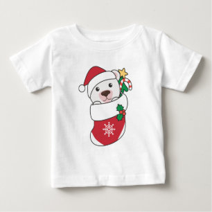 Camiseta De Bebé Polar: Navidades del oso polar niegan animales de