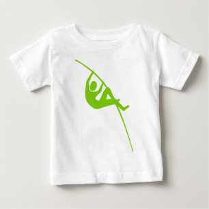 Camiseta De Bebé Pole Vaulting - Martian Green