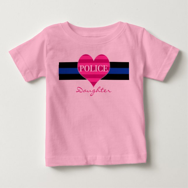 Camiseta De Bebé Police Daughter TODDLER (Anverso)