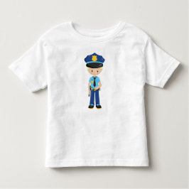 Camiseta De Bebé Policía, Agente de Policía, Policía, Cabello Rubio