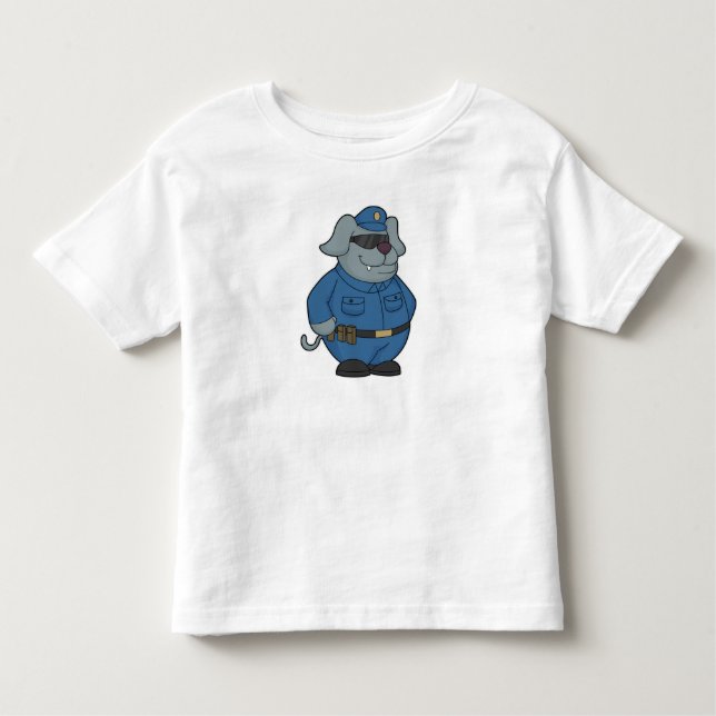 Camiseta De Bebé Policía de perros (Anverso)