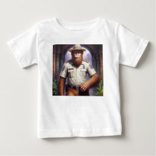 Camiseta De Bebé Policía de pie de página