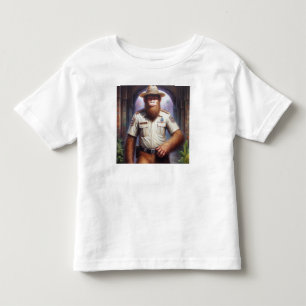 Camiseta De Bebé Policía de pie de página
