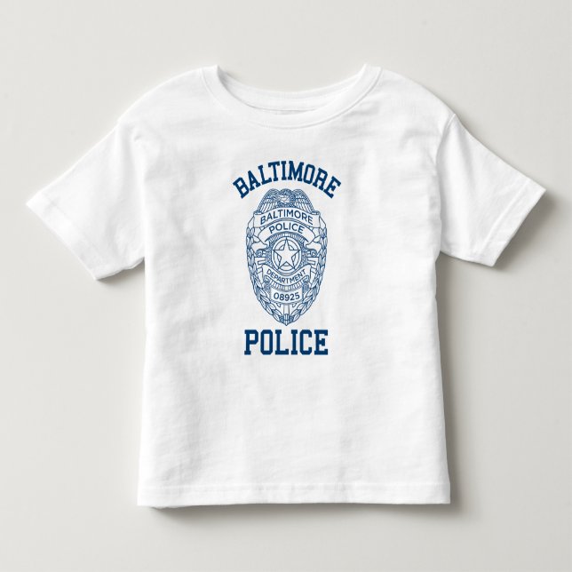Camiseta De Bebé Policía Maryland de Batimore (Anverso)