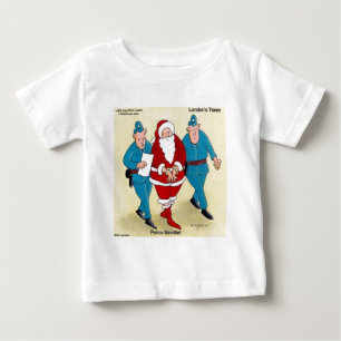 Camiseta De Bebé Policía Navidad: Santa ha sido muy malo