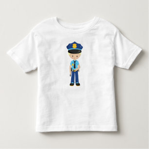 Camiseta De Bebé Policía, Oficial de Policía, Policía, Cabello de R