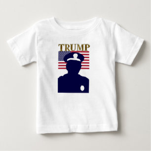CAMISETA DE BEBÉ POLICÍA PARA TRUMP