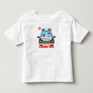 Camiseta De Bebé Policía y perro policía caninos de la unidad en