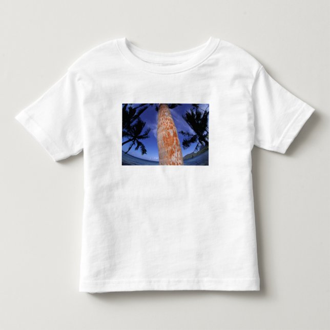 Camiseta De Bebé Polinesia Francesa, Bora Bora, Palmeras (Anverso)