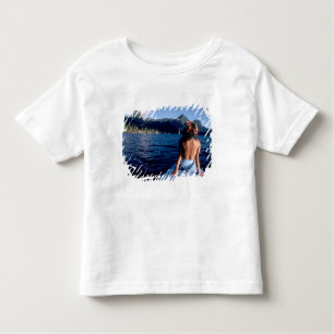 Camiseta De Bebé Polinesia Francesa, Morea. Mujer disfrutando de la