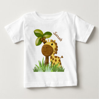Camiseta De Bebé Polka Dot Giraffe