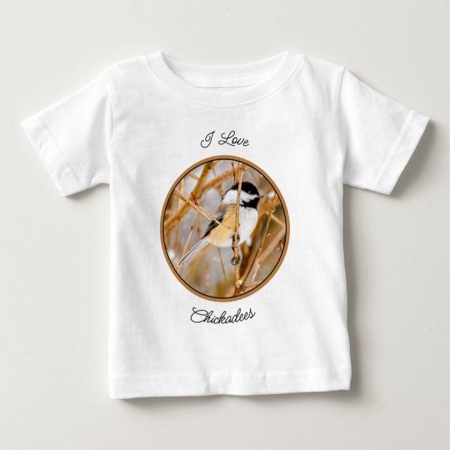 Camiseta De Bebé Pollito de punta negra - Fotografía original (Anverso)