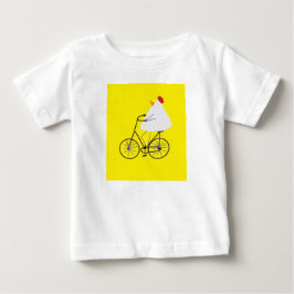 Camiseta De Bebé Pollito motero descarado