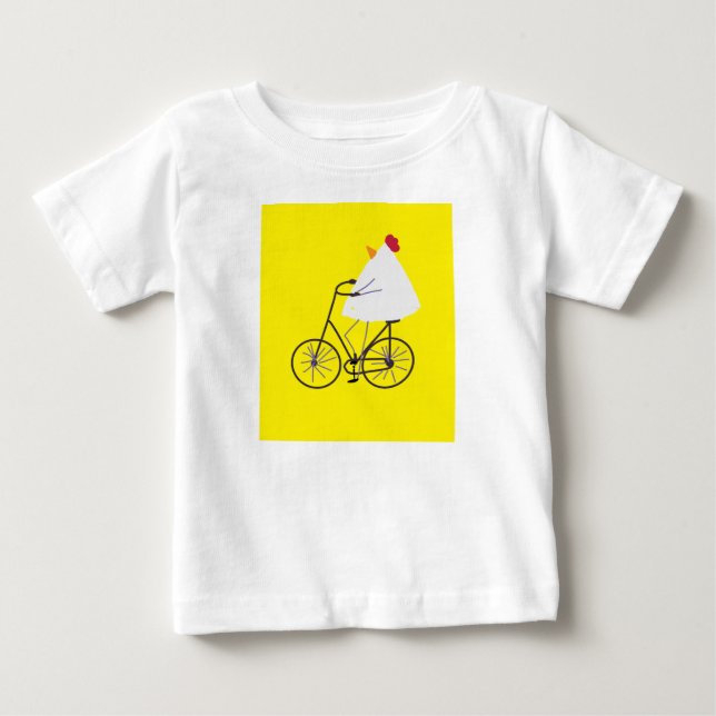 Camiseta De Bebé Pollito motero descarado (Anverso)