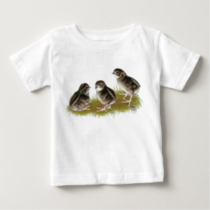 Camiseta De Bebé Pollitos de codorniz Coturnix