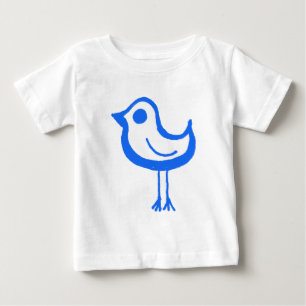 Camiseta De Bebé Pollo azul