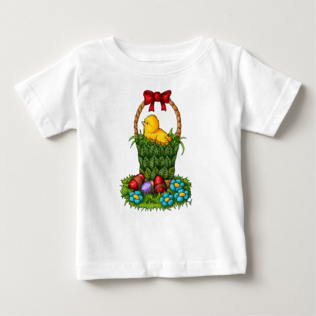 Camiseta De Bebé Pollo de Pascua (Anverso)