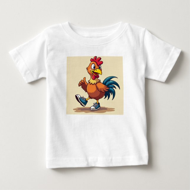 Camiseta De Bebé Pollo deportivo (Anverso)