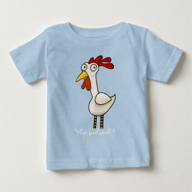 Camiseta De Bebé Pollo divertido (Anverso)