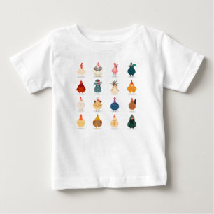 Camiseta De Bebé  Pollo mate