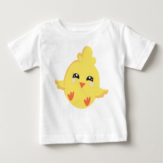 Camiseta De Bebé Pollo, Pollo Infantil, Pollo Pequeño, Pollo (Anverso)
