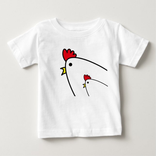 Camiseta De Bebé Pollos (Anverso)