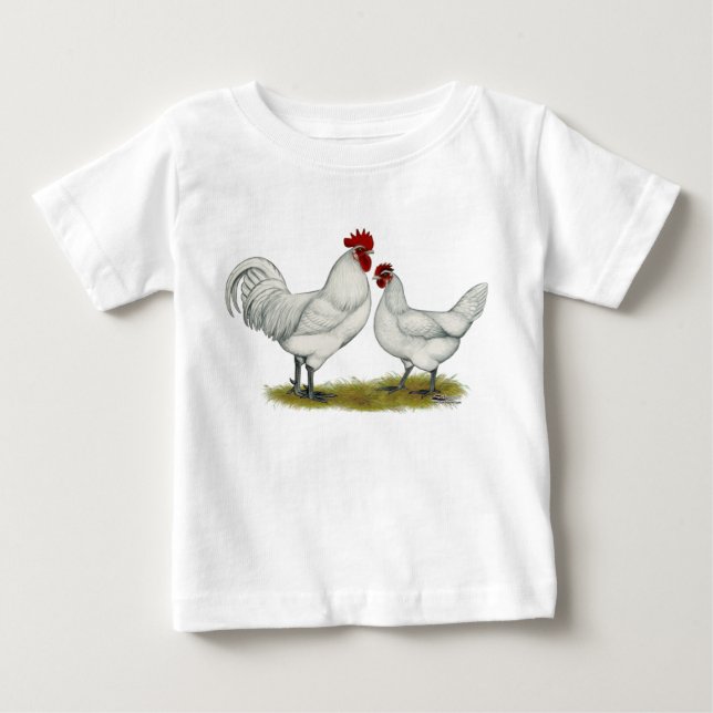 Camiseta De Bebé Pollos de Pata Azul (Anverso)