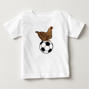 Camiseta De Bebé Pollos en deportes de fútbol