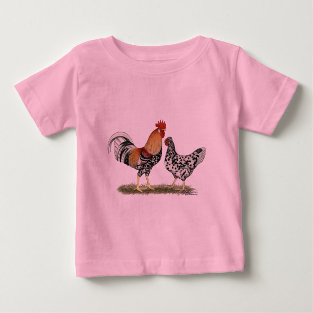 Camiseta De Bebé Pollos islandeses (Anverso)