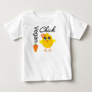 Camiseta De Bebé Polluelo 2 del vegano