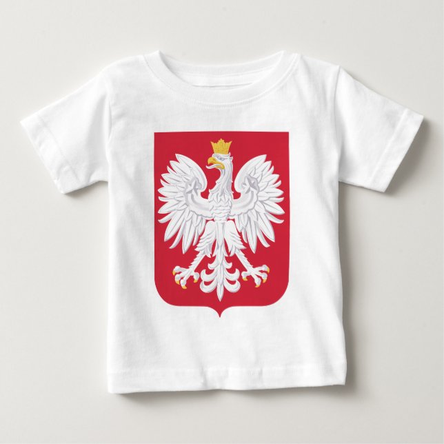 Camiseta De Bebé Polonia Oficial del Escudo Heráldico de Armas Symb (Anverso)